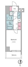 都営新宿線 小川町駅 徒歩3分の賃貸マンション 3階1Kの間取り