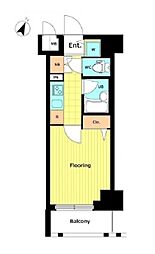 パレステュディオ六本木イースト2 1Kの間取図画像