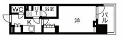 N'sパークレジデンス新宿御苑 1Kの間取図画像