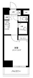 MAINSTAGE市ヶ谷曙橋 1Kの間取図画像
