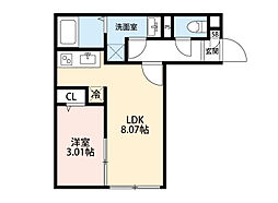 文京区大塚2丁目マンション 1LDKの間取図画像