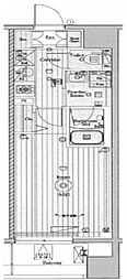 メイクスデザイン新宿 1Kの間取図画像