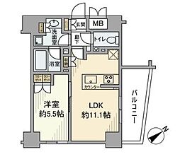 プレシス文京春日 1LDKの間取図画像