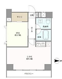 YOTSUYADUPLEXD-R 1LDKの間取図画像
