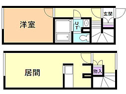 レオネクスト保水Ａ 1階1LDKの間取り