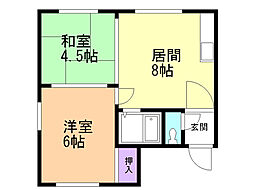 間取図画像 2LDK