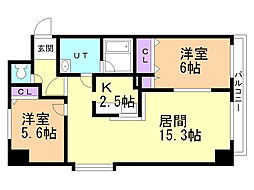クラウンヒルズ 7階