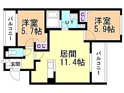 フレアテラス厚別 3階