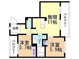 フレアテラス厚別 4階