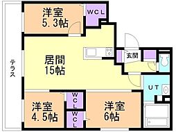 JR千歳線 北広島駅 徒歩6分 1階/-