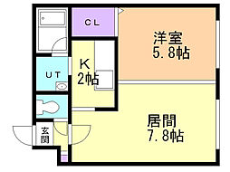 間取図画像 1LDK
