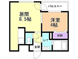 マリオット共栄町 1LDKの間取図画像