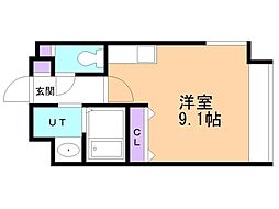 アクティヴビル ワンルームの間取図画像