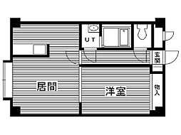 セレーナ南郷 1LDKの間取図画像