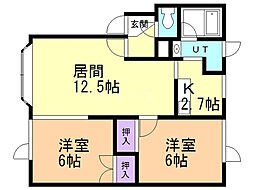 間取図画像 2LDK