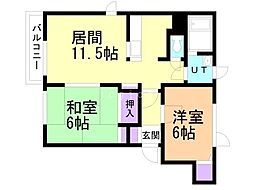 間取図画像 2LDK