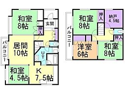 貸家（7−3） 1階5LDKの間取り