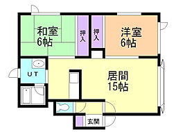 間取図画像 2LDK