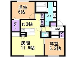 JR千歳線 北広島駅 徒歩15分 1階/-