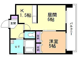 間取図画像 1LDK