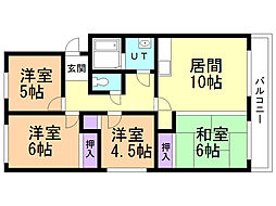 フォーレストメモリー 4LDKの間取図画像