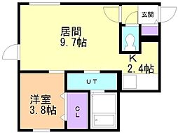 間取図画像 1LDK