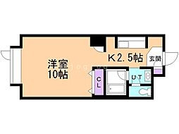 藤井ビルひばりが丘 1Kの間取図画像