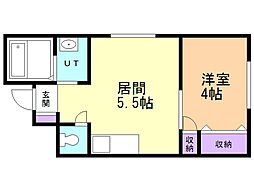 KYOEIB・L・D 1DKの間取図画像