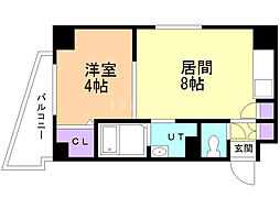 クラッセひばりが丘 1LDKの間取図画像