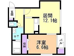 パラッツオわたなべ 1LDKの間取図画像