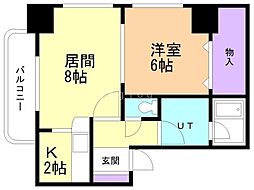 ブリッジひばりが丘 1LDKの間取図画像