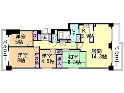 シティアベニュー2ndコート 4LDKの間取図画像
