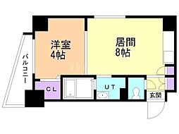 クラッセひばりが丘 1LDKの間取図画像