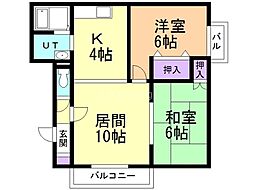 間取図画像 2LDK