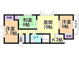 間取図画像 3LDK