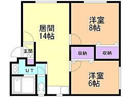 間取図画像 2LDK