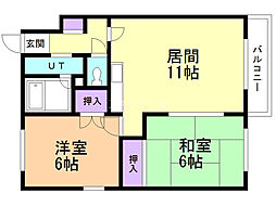 プルーデンス西岡 3階/305