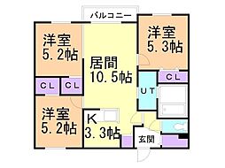 間取図画像 3LDK