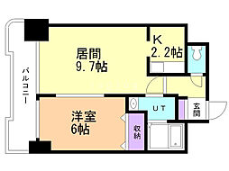 ティアラ豊平第一 4階1LDKの間取り