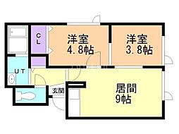アークタウン西岡Ａ棟 2階