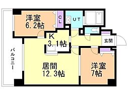 間取図画像 2LDK