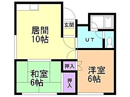 間取図画像 2LDK