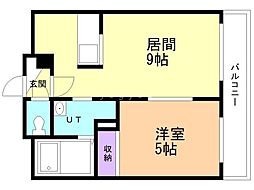 Ｌｕｎａ26 2階1LDKの間取り