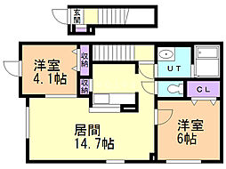 間取図画像 2LDK