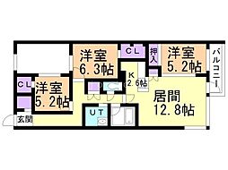 間取図画像 3LDK