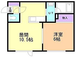 間取図画像 1LDK