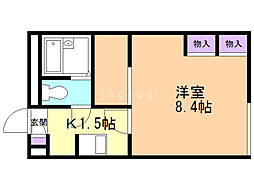 レオパレスフィオーレ月寒 2階