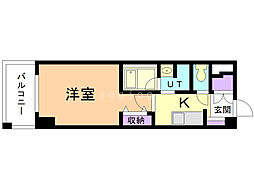 ホーリーフォート南平岸 7階1Kの間取り