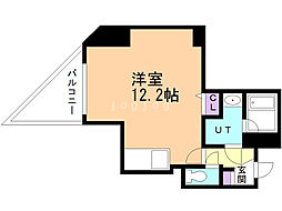 スカイアヴェニュー広和Ｎｏ．15 3階ワンルームの間取り