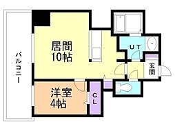 ビブレス月寒中央ステーション 4階1LDKの間取り